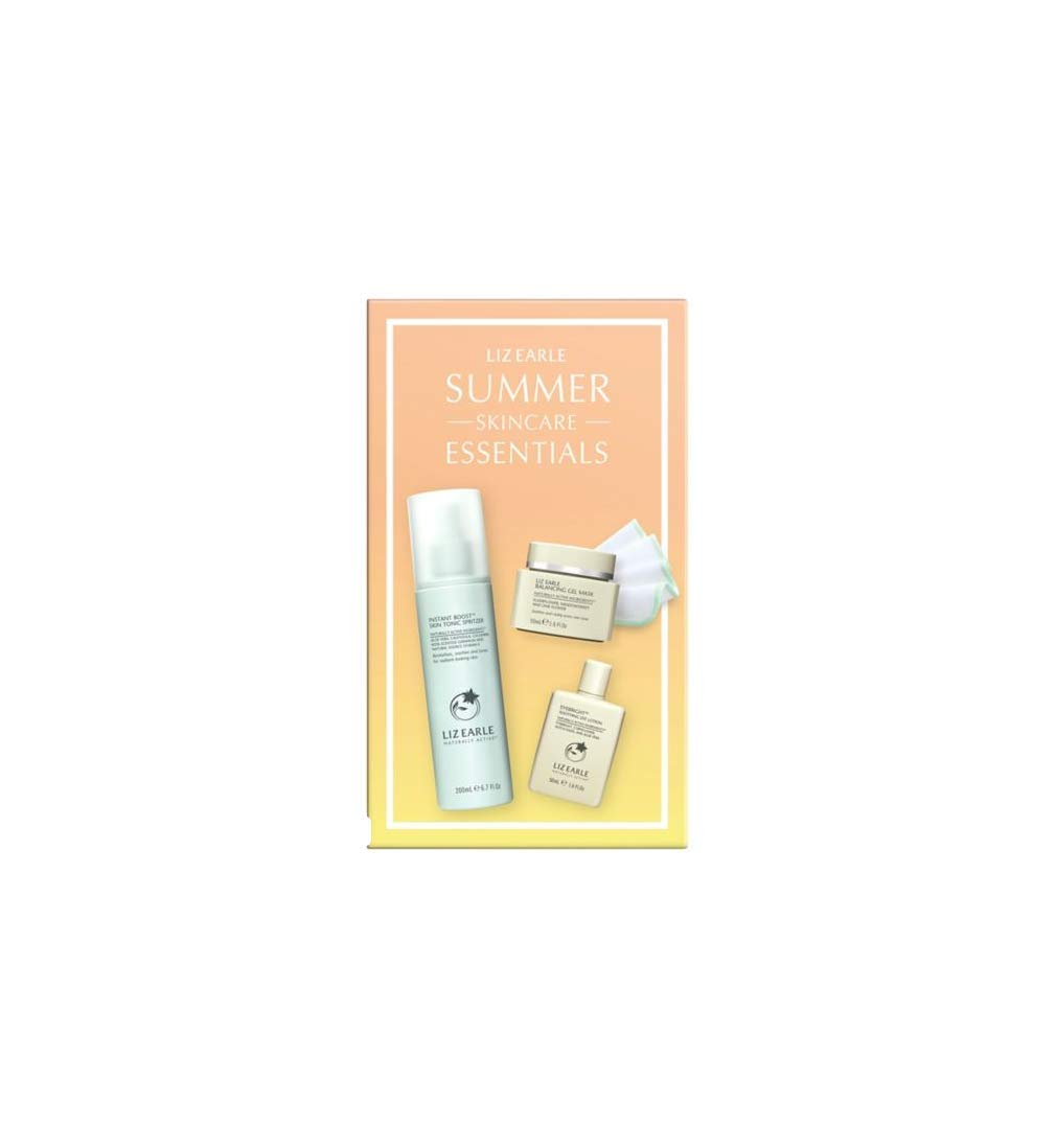 Liz Earle Summer Skincare Essentials 3-Piece Gift Set - Hydrating Cleanser, Toner & Moisturizer for Glowing Skin | Perfect for Travel, Vacation & Daily Skincare Routine