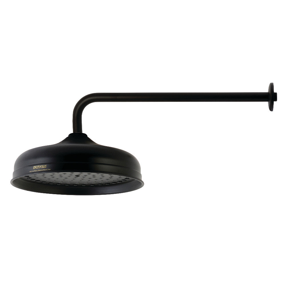 Kingston Brass K225K12 Trimscape 10 Inch Showerhead with 17 Inch Shower Arm - Polished Brass Finish for Bathroom & Shower Upgrade | High Pressure Rainfall Shower Head for Spa-Like Experience