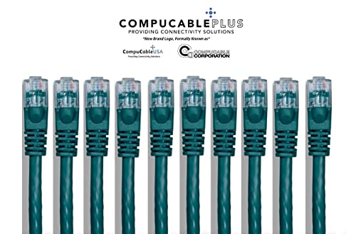 Cat 6 Ethernet Cable 50ft, Unshielded Green Network Cable - High Speed Internet Cable for Gaming, Streaming & Home Office (Compare at Amazon Price Save 10%)
