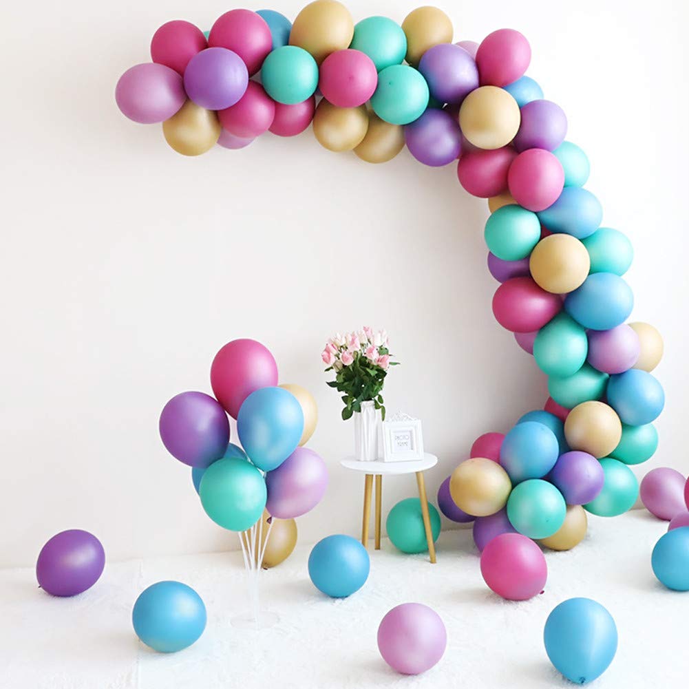 50 Pack 12 Inch Gold Chrome Metallic Latex Balloons for Birthday, Wedding, Engagement, Anniversary, Christmas & Party Decorations - Perfect for Indoor & Outdoor Celebrations, Photo Backdrops & Festive Events