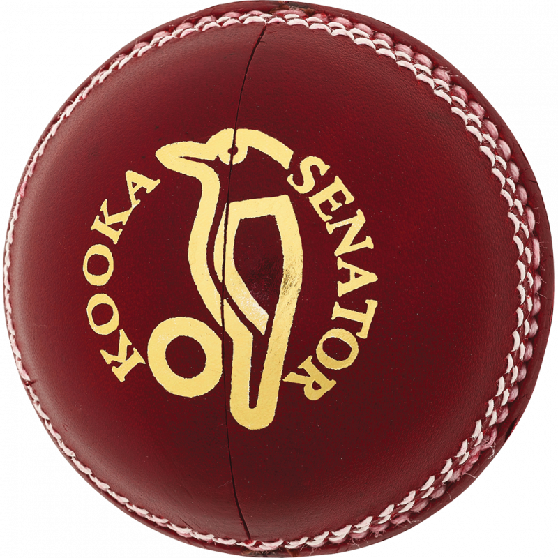 Kookaburra Tuff Pitch Cricket Ball 2-Pack (156g) - Official Red Leather Cricket Ball for Practice & Matches | Perfect for Club, School & Professional Cricket Training