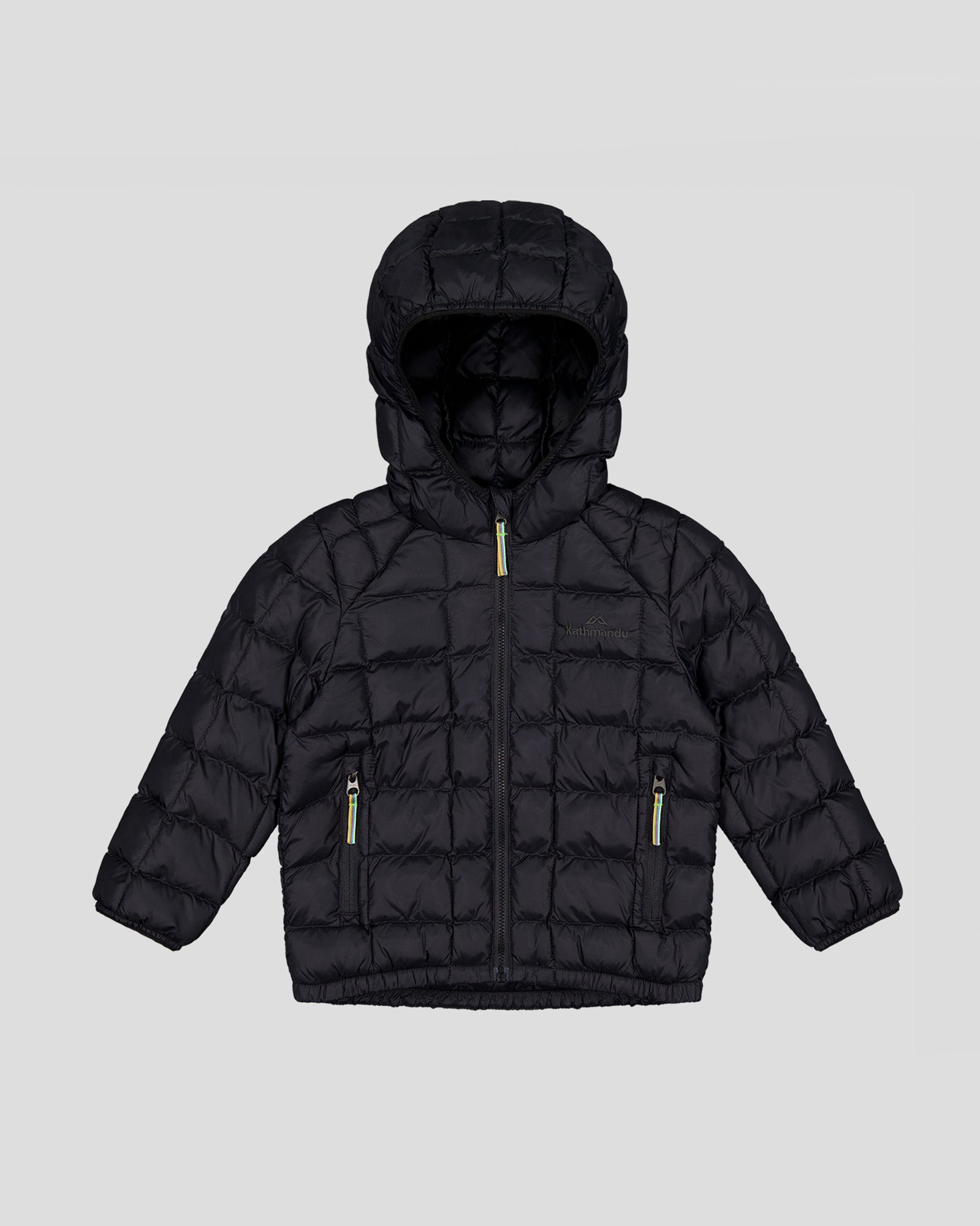 Kids' Helicopter Insulated Hooded Jacket - Black Stingray Design | Warm Winter Coat for Boys & Girls | Perfect for Outdoor Play & School Activities