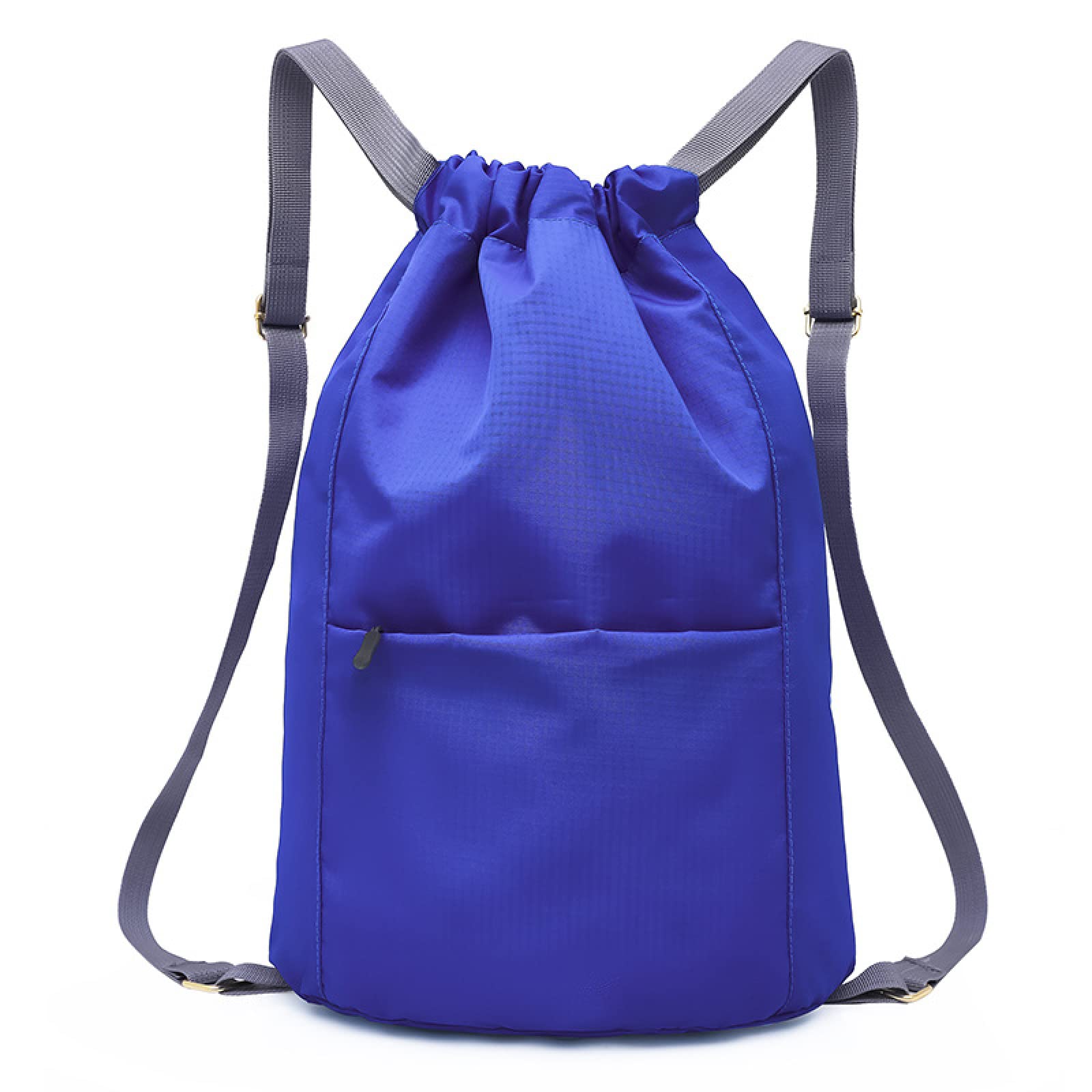**Drawstring Backpack for Men & Women - Lightweight Sports Basketball Bag with Drawstring Pockets, Large Capacity, Waterproof (Sapphire Blue) - Perfect for Travel, Gym & Outdoor Activities**