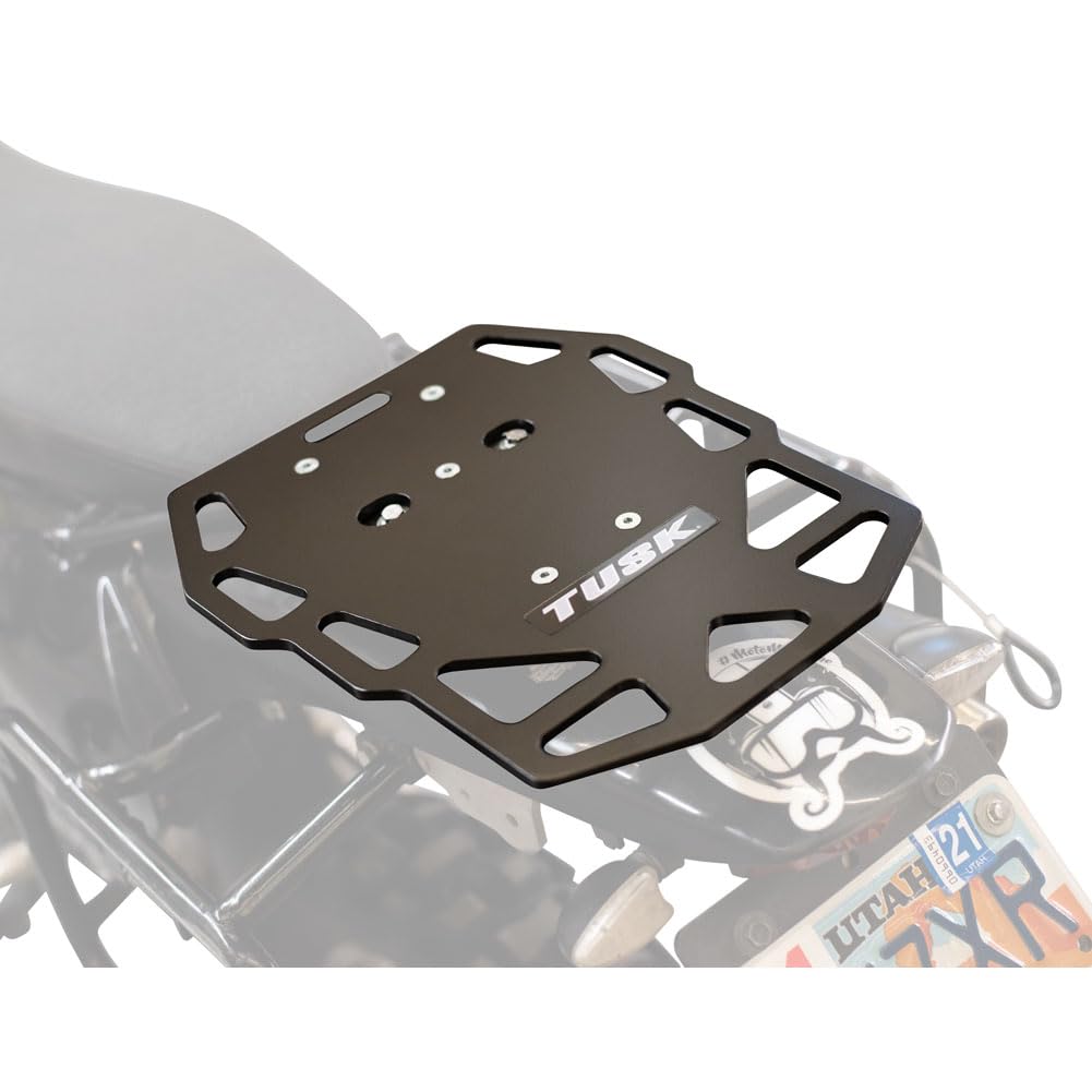 Tusk Top Rack - Premium Motorcycle Luggage Rack for Adventure & Touring Bikes | Durable Aluminum Construction | Perfect for Long-Distance Travel & Off-Road Adventures