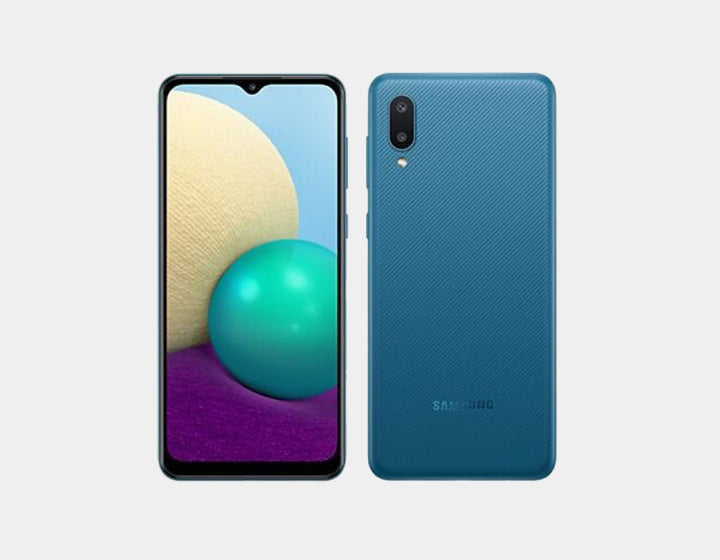 Samsung Galaxy A02 A022F/DS 32GB 3GB RAM Dual SIM Unlocked Smartphone - Blue | 4G LTE GSM Phone for Travel & Work | Perfect for Streaming, Gaming & Social Media
