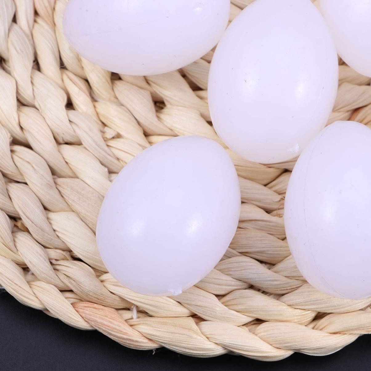Balacoo 10pcs Small Bird Toys - Fake Pigeon Eggs for Training & Nesting, Solid White Bird Laying Eggs Supplies, Funny Toddler Toys & Birdcage Decor - Perfect for Pigeon Breeding, Bird Training, and Kids Pretend Play