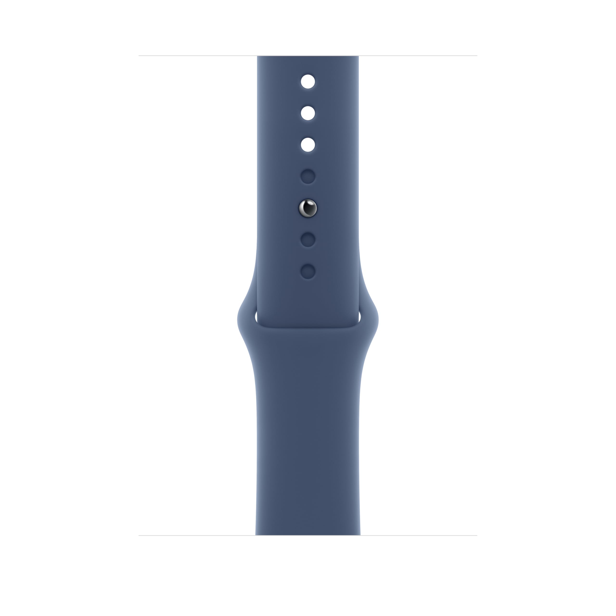 Apple Watch Band 46mm - Sport Band for Apple Watch Series 8/7/6/SE - Soft Silicone Strap in Denim Blue (M/L Size) - Perfect for Workouts, Running & Everyday Wear