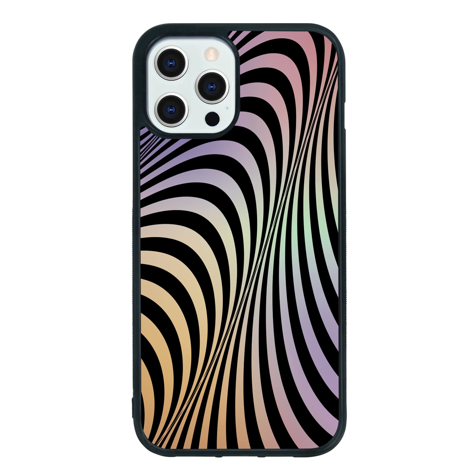 Shockproof Geometric Phone Case for iPhone 13 Pro Max 6.7 Inch - Durable TPU & Aluminum Protective Cover for Women & Men | Perfect for Everyday Use, Travel, and Outdoor Activities