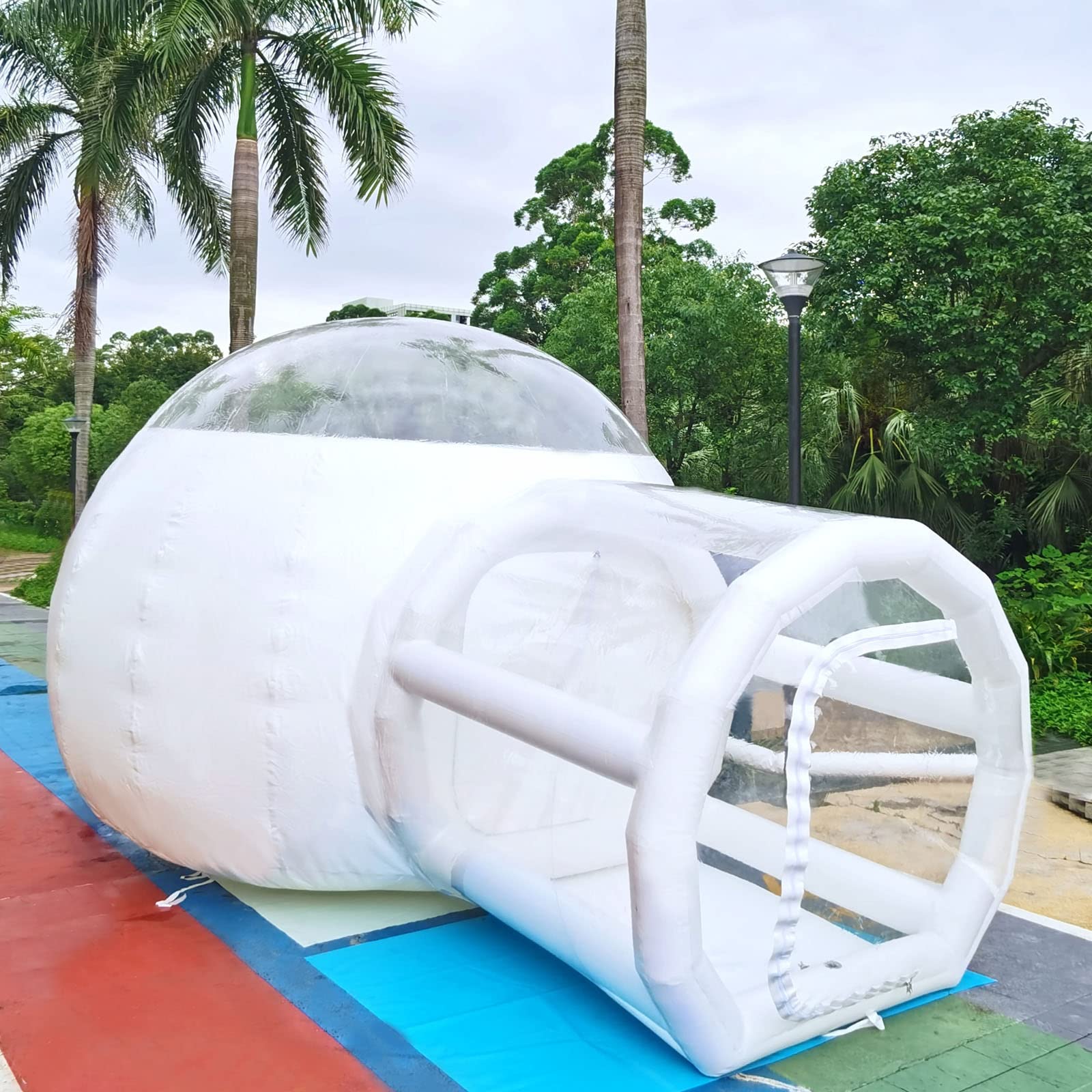 Inflatable Clear Bubble Tent - Waterproof Outdoor Camping Tent for Backyard, Beach, Family & Festival | Star Gazing Bubble Dome for Romantic Nights & Nature Exploration