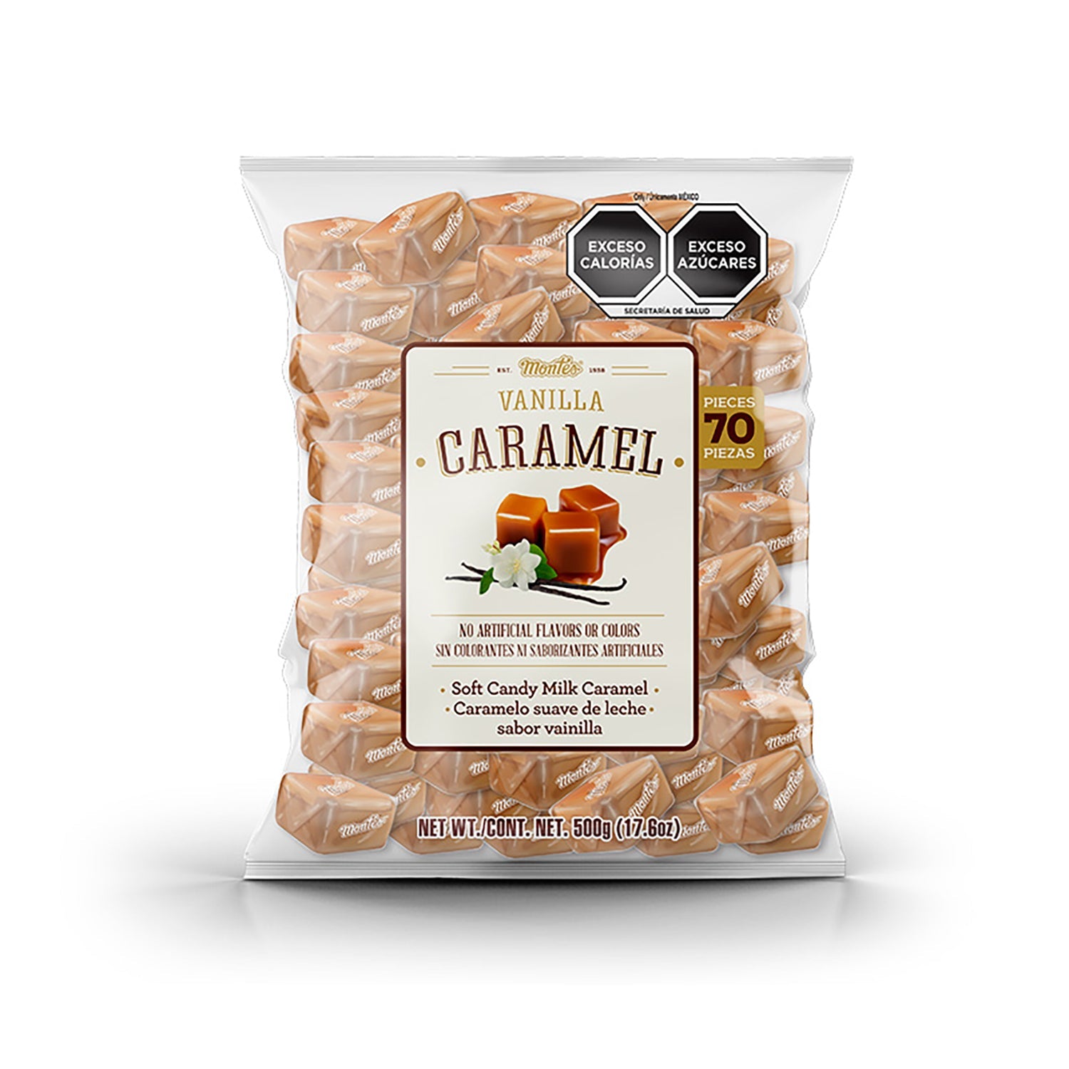 Premium Vanilla Caramels in Bulk - 2.5lb Resealable Bag | Gourmet Candy for Baking, Gift Baskets & Party Favors