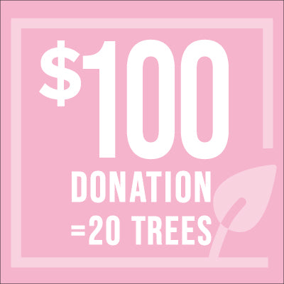 $100 Donation Plants 20 Trees - Support Reforestation & Eco-Friendly Causes | Perfect for Earth Day, Corporate Social Responsibility & Environmental Gifts