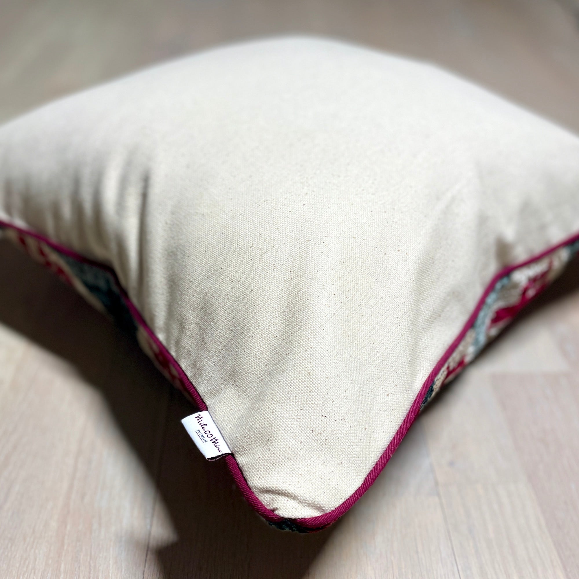 Velvet Ikat Cushion Chakra - Soft Bohemian Decorative Throw Pillow for Meditation, Yoga & Home Decor | Perfect for Living Room, Bedroom & Meditation Space