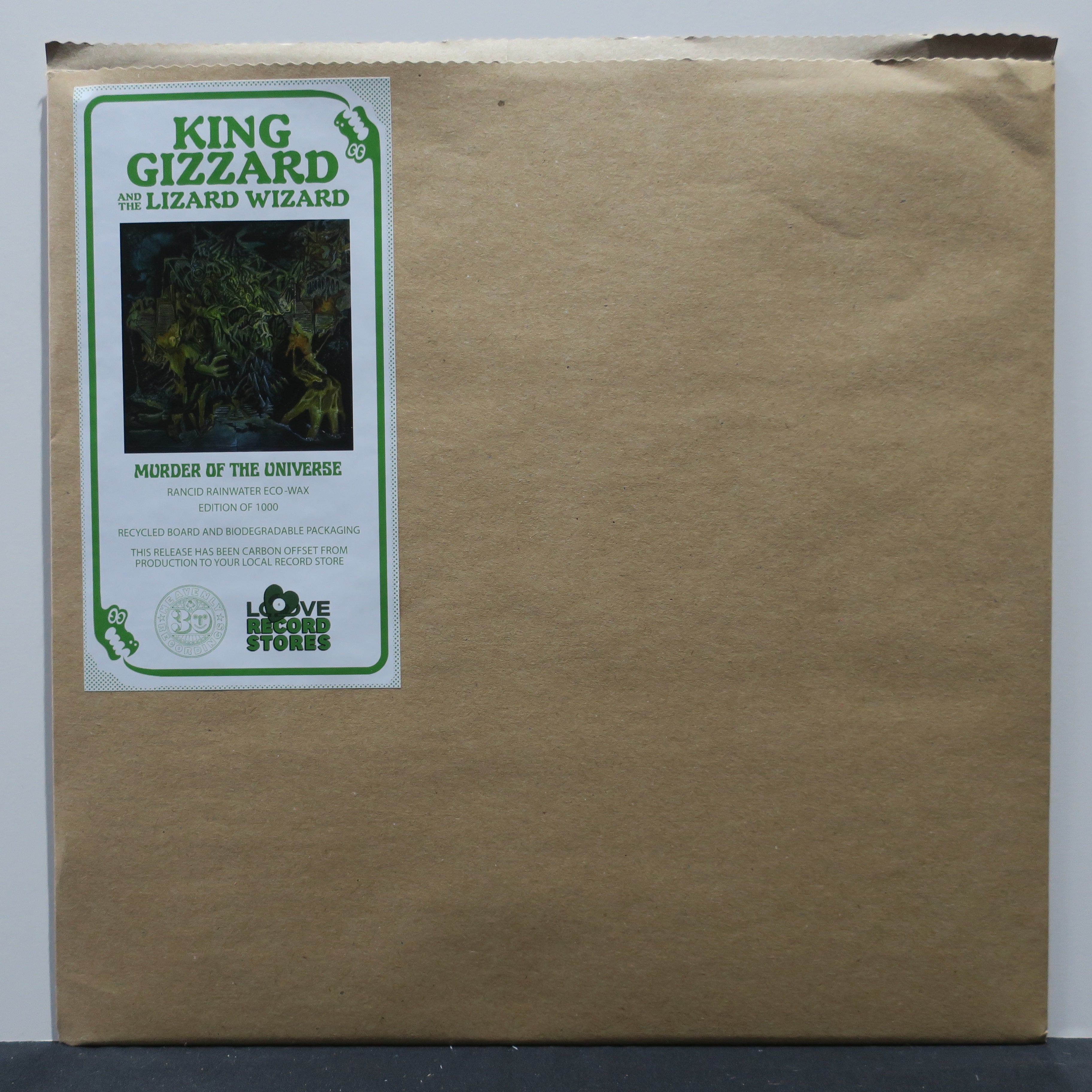 KING GIZZARD & THE LIZARD WIZARD 'Murder Of The Universe' RANCID RAINWATER Vinyl LP Record - Limited Edition Psychedelic Rock Music for Collectors & Vinyl Enthusiasts