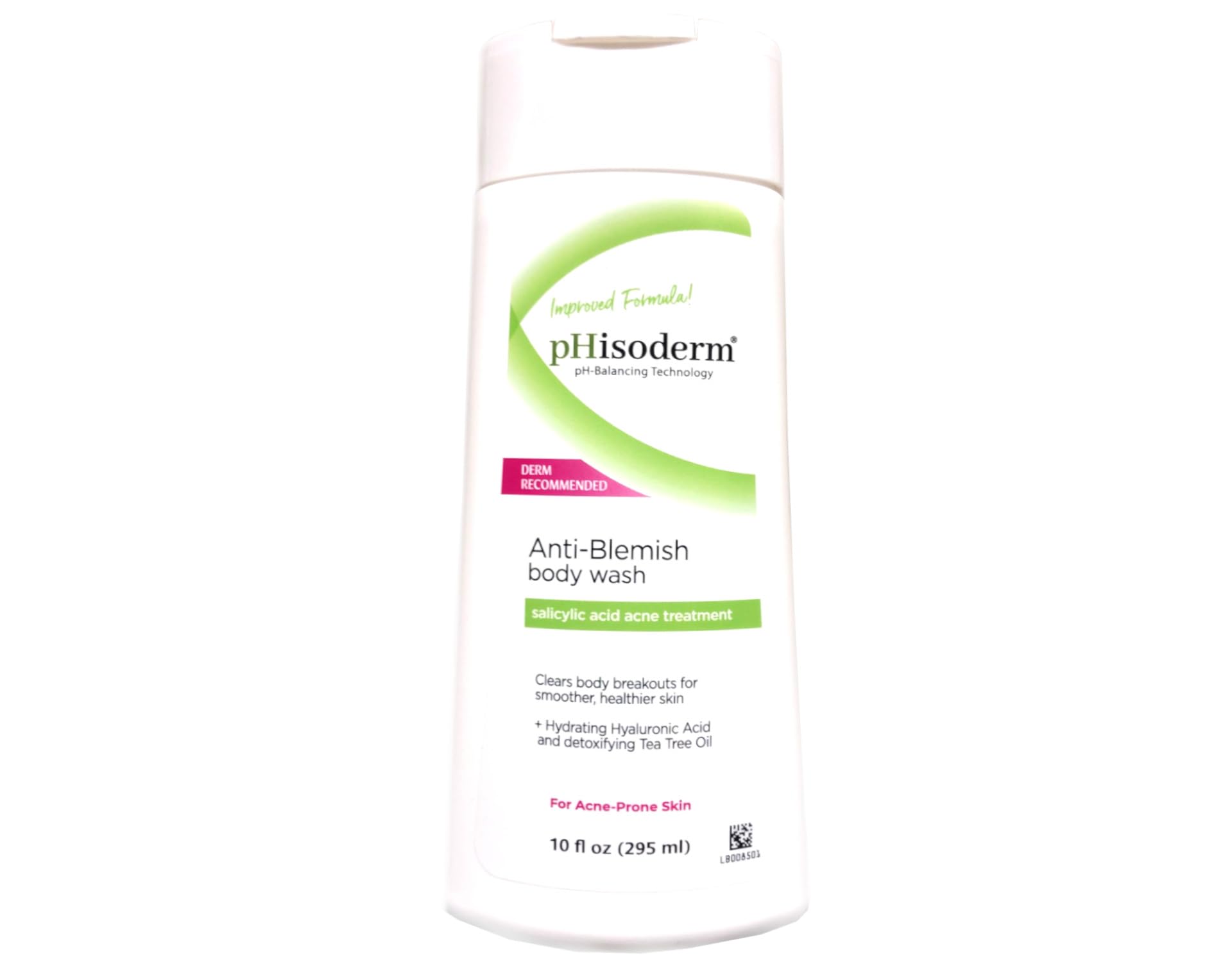 Phisoderm Anti-Blemish Body Wash for Acne-Prone Skin - 10 oz (Pack of 12) | Gentle Cleansing & Oil Control for Back, Chest & Body Breakouts - Dermatologist Recommended for Teens & Adults