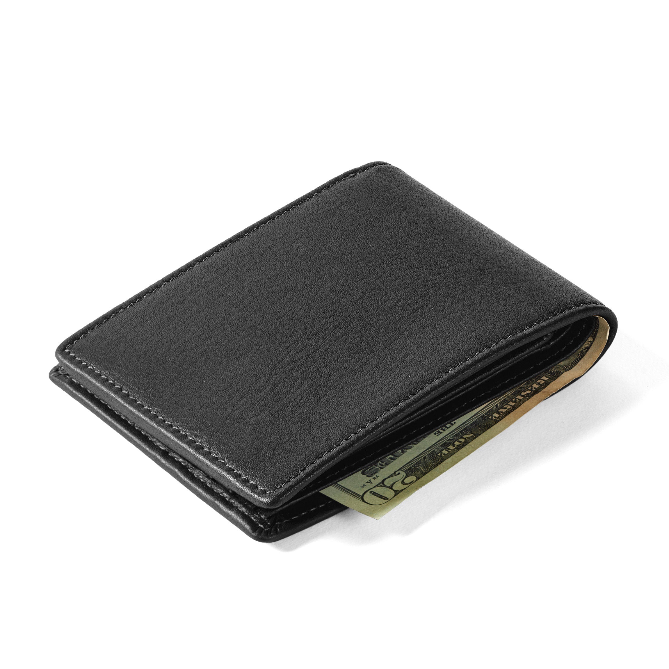 RFID Blocking Bifold Wallet with Flap - Premium Black Onyx Leather for Men - Secure & Stylish for Everyday Use, Travel & Business