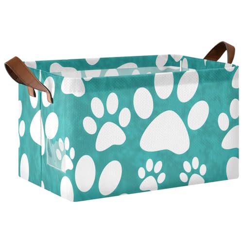 Chic Paw Prints Teal