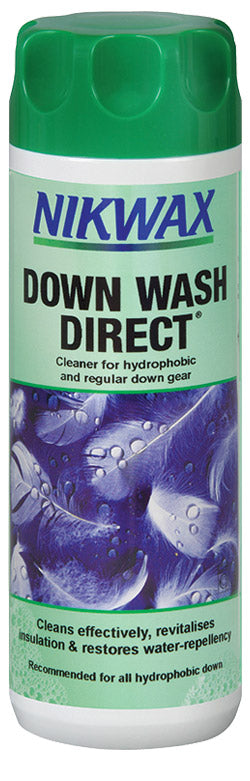 Nikwax Down Wash Direct 1000ml - Gentle Cleaning for Down Jackets, Sleeping Bags & Comforters - Ideal for Outdoor Gear & Winter Clothing Care