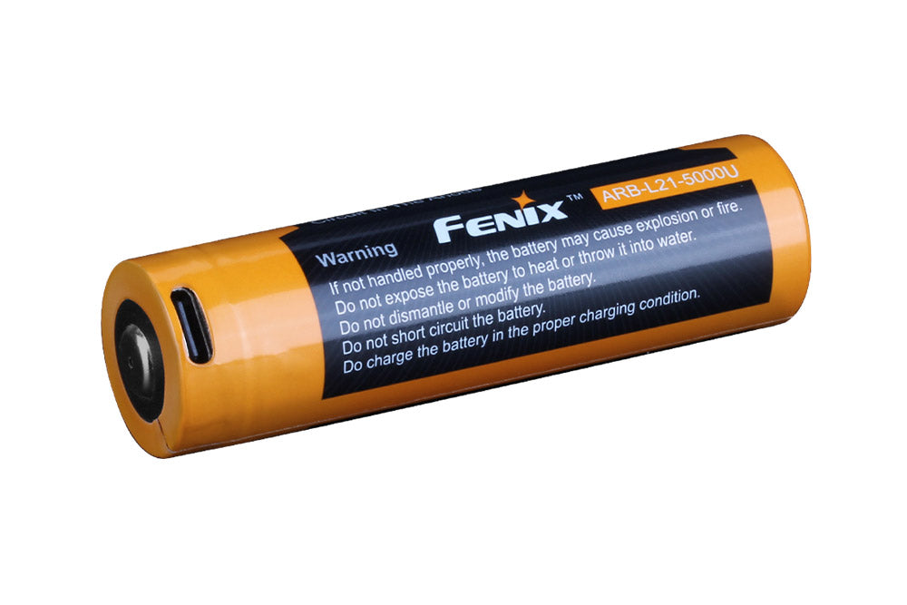Fenix 21700 Rechargeable Battery 5000mAh High Capacity - Perfect for Flashlights, Headlamps & Outdoor Gear