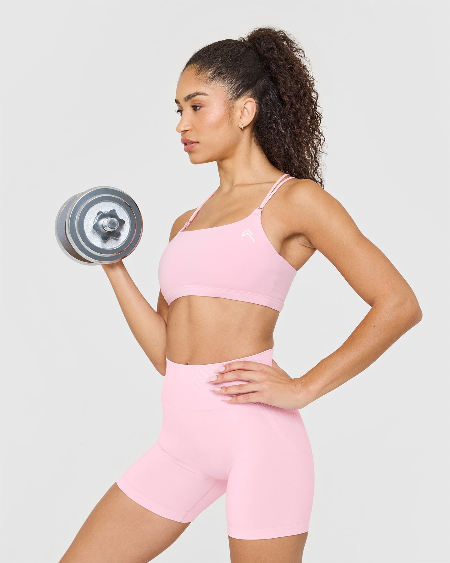 Everyday Comfort Cross Over Bralette - Soft Wireless Support in Petal Pink | Yoga, Lounge & Sleep Wear for Women