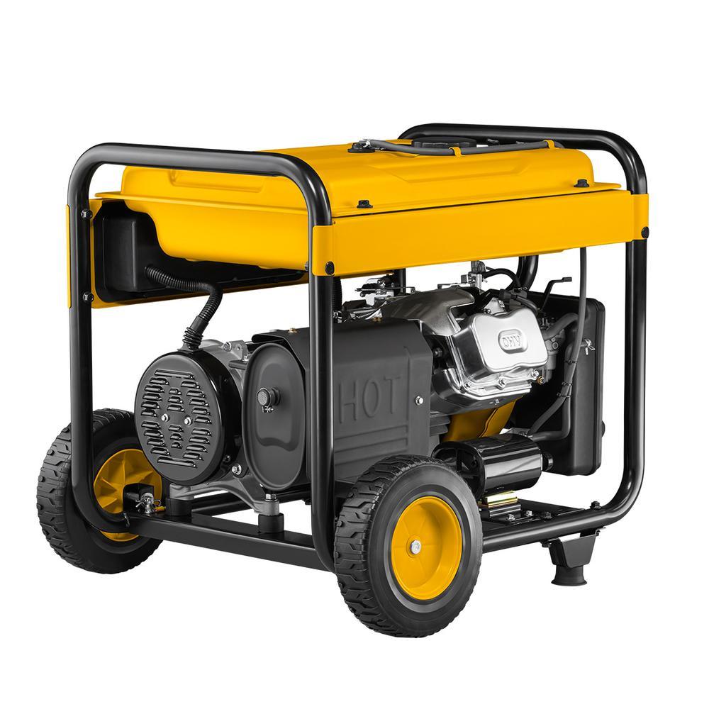 DEWALT DXGNR5700 5700W/7125W Portable Gas Generator with Auto Idle - Reliable Power for Job Sites, Camping & Emergency Backup