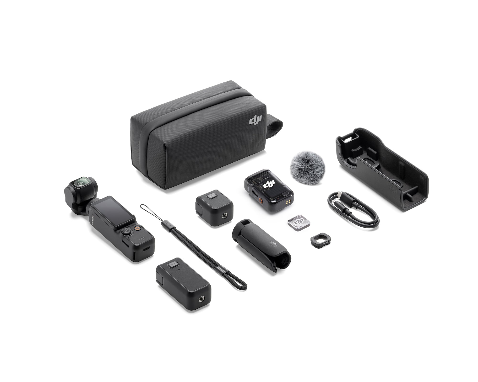 DJI Osmo Pocket 3 4K Vlog Camera with 3-Axis Gimbal Stabilizer - Creator Combo for YouTube, Travel & Action Video Shooting