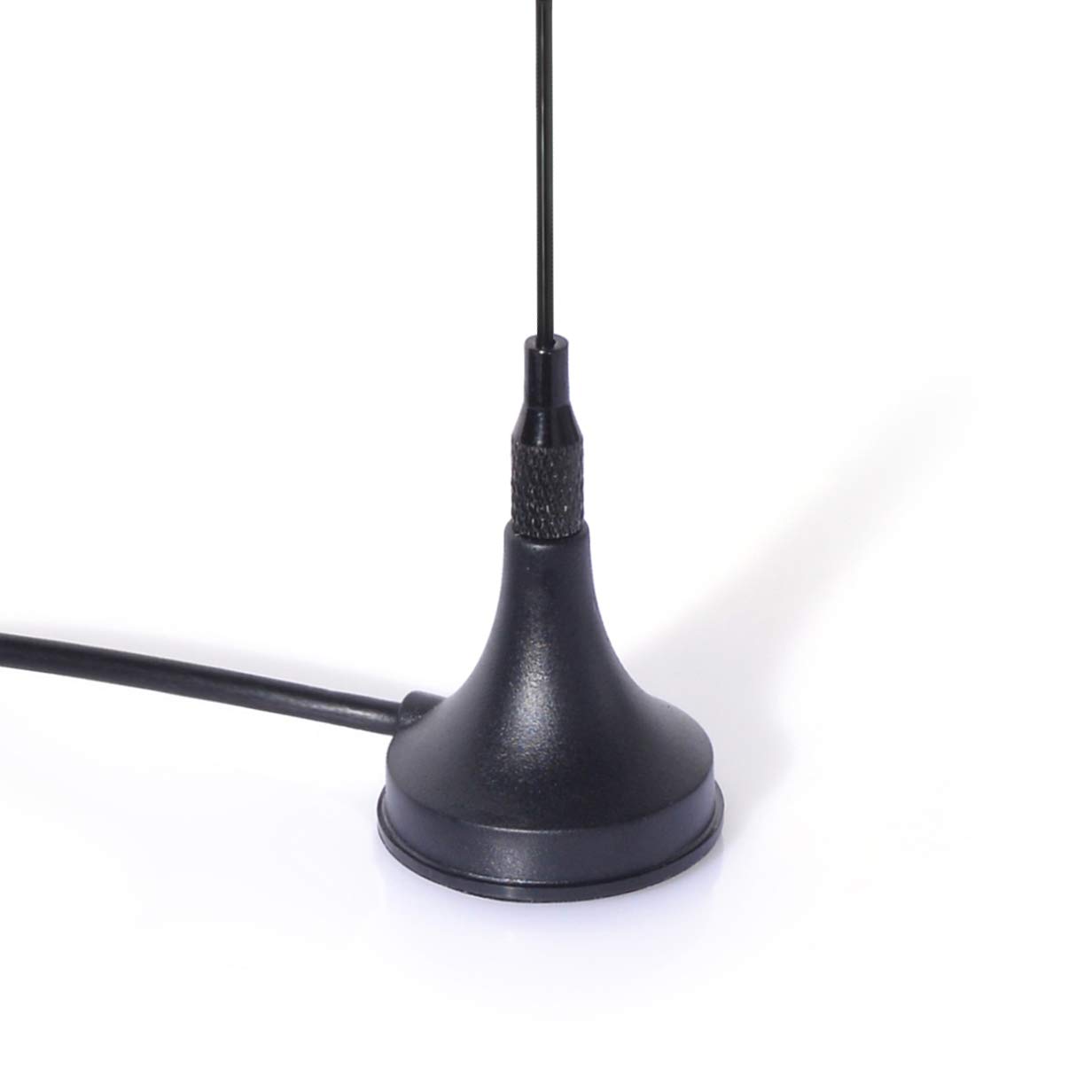Bingfu Universal Car Antenna with MCX Connector & Magnetic Base - Compatible with Vehicle, Truck, SUV, RV, Marine Boat - Car Stereo Antenna for Radio Head Unit, CD Media Receiver Player - Perfect for Road Trips & Off-Road Adventures