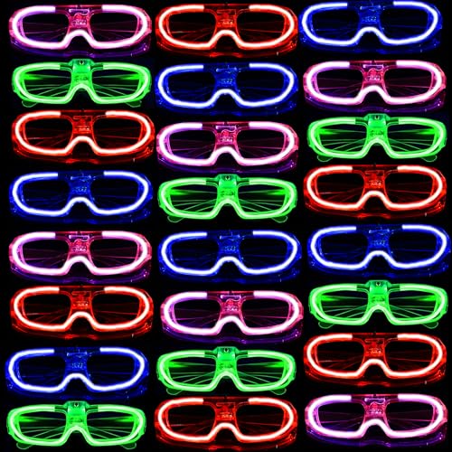 Rectangle Led Party Sunglasses