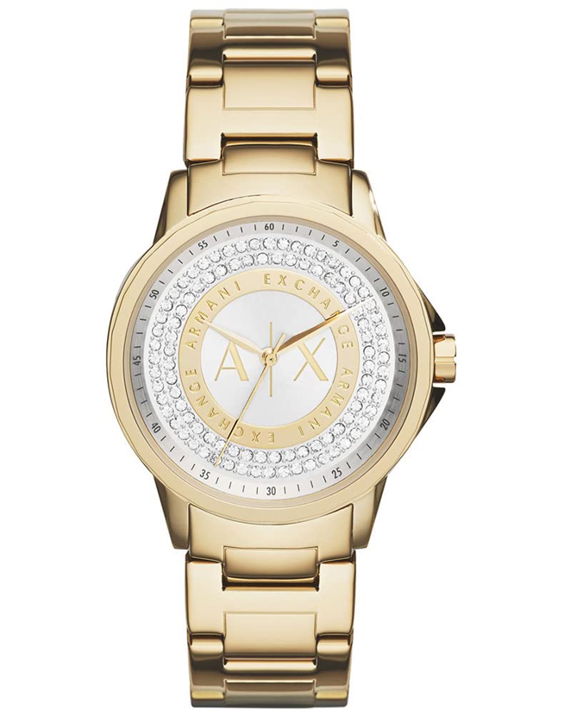 Armani Exchange Women's Stainless Steel Quartz Dress Watch - Elegant & Water Resistant for Office, Party & Formal Occasions