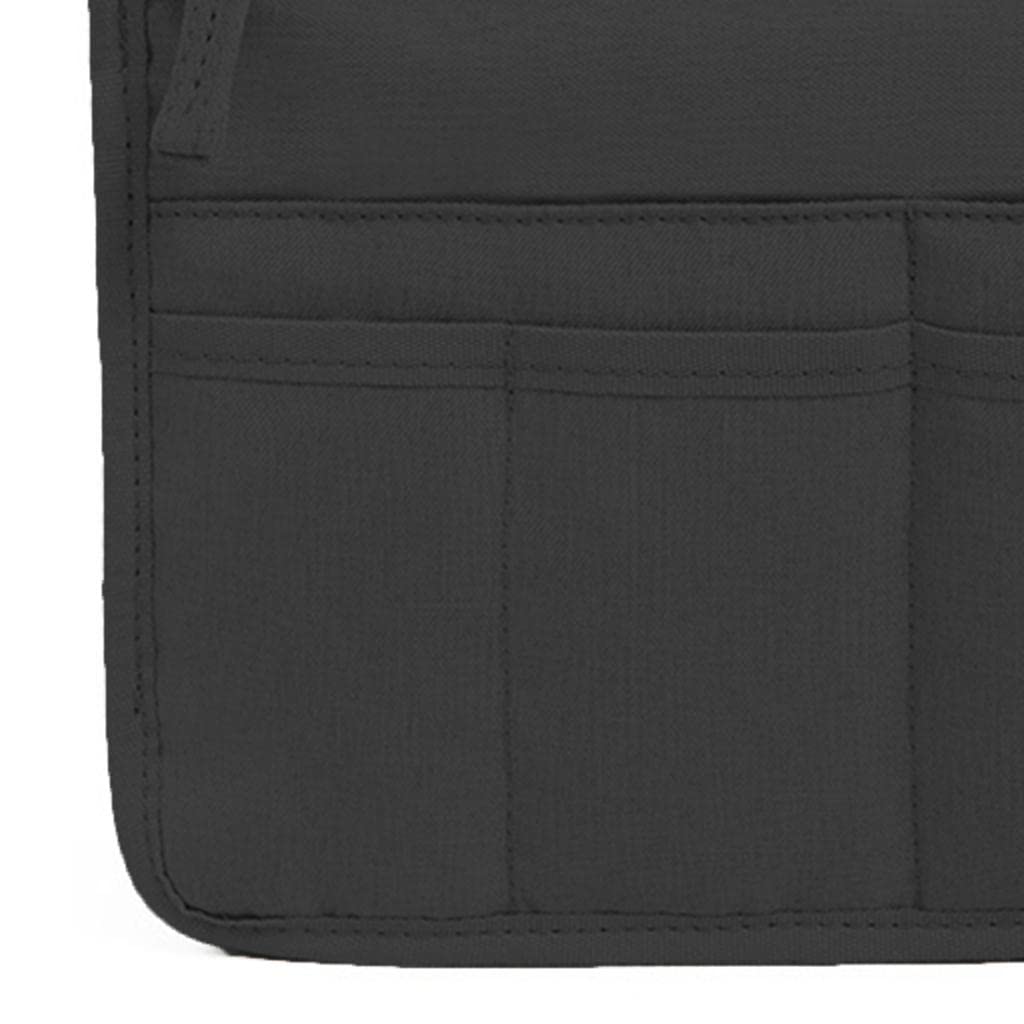 VMS INDIA Black Cosmetic Bag for Women - Waterproof Makeup Pouch & Toiletry Travel Organizer - Perfect for Travel, Gym, and Daily Essentials Storage