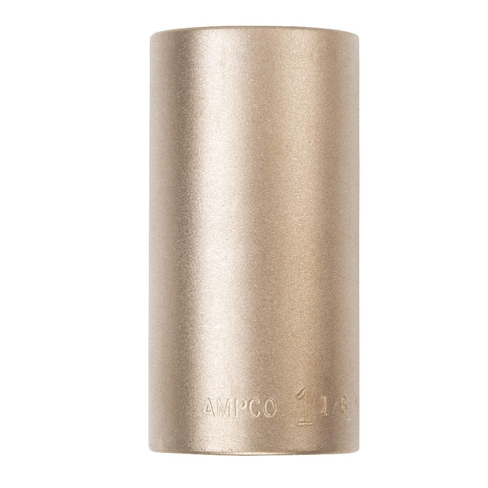 Ampco Safety Tools Non-Sparking Deep Well Socket 1/2D 23mm - Corrosion Resistant & Non-Magnetic for Hazardous Environments | Ideal for Oil Refineries, Chemical Plants & Explosive Work Areas