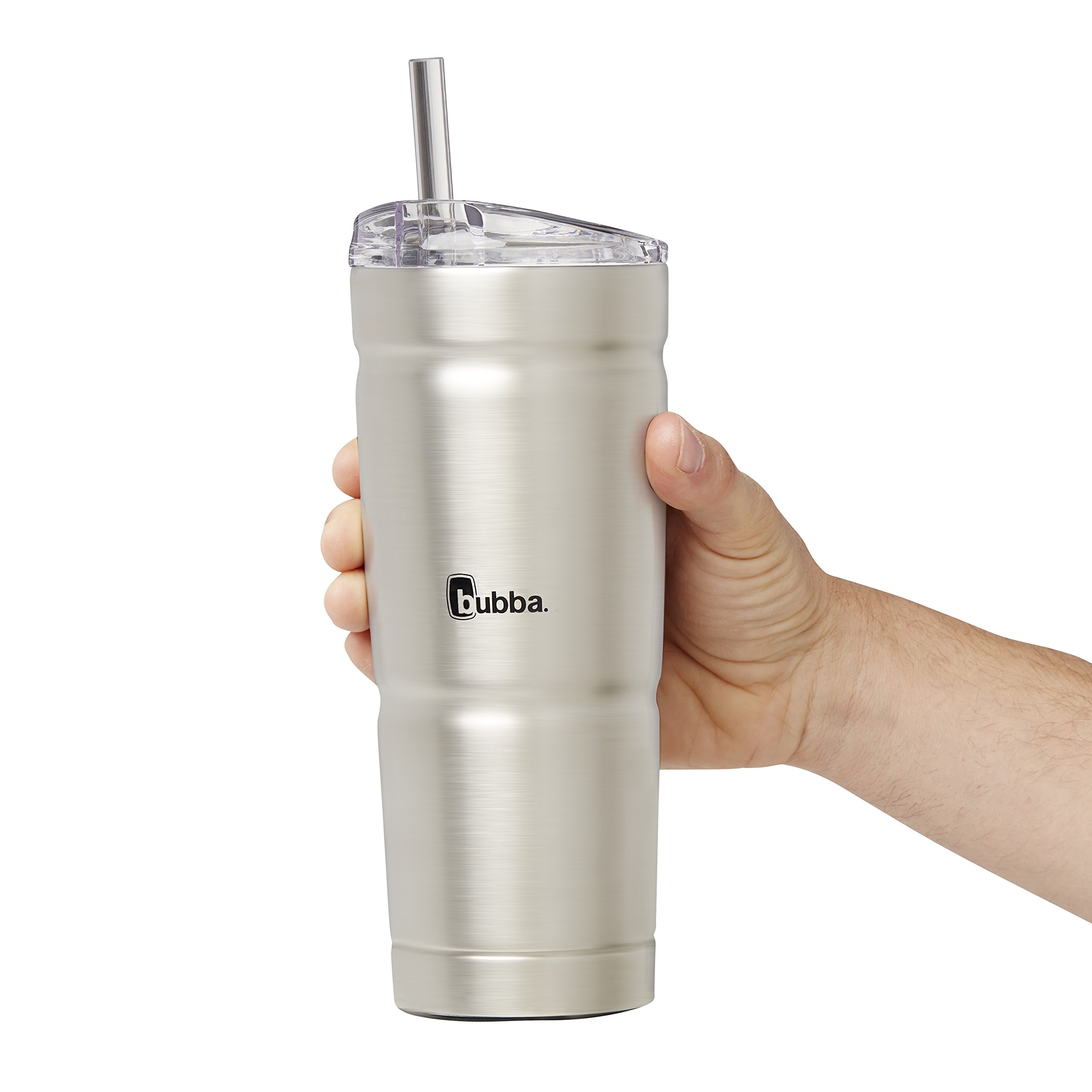 Bubba Brands Envy S 24oz Vacuum-Insulated Stainless Steel Tumbler with Lid & Straw - BPA-Free, Leak-Proof - Keeps Drinks Cold for Hours - Perfect for Iced Coffee, Water, Smoothies - Great for Travel, Office, Gym & Outdoor Activities