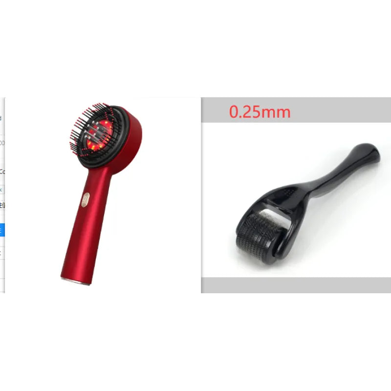 Electric Scalp Massage Comb for Hair Growth & Relaxation - Rechargeable Head Massager for Stress Relief & Improved Blood Circulation - Perfect for Home, Office & Travel Use