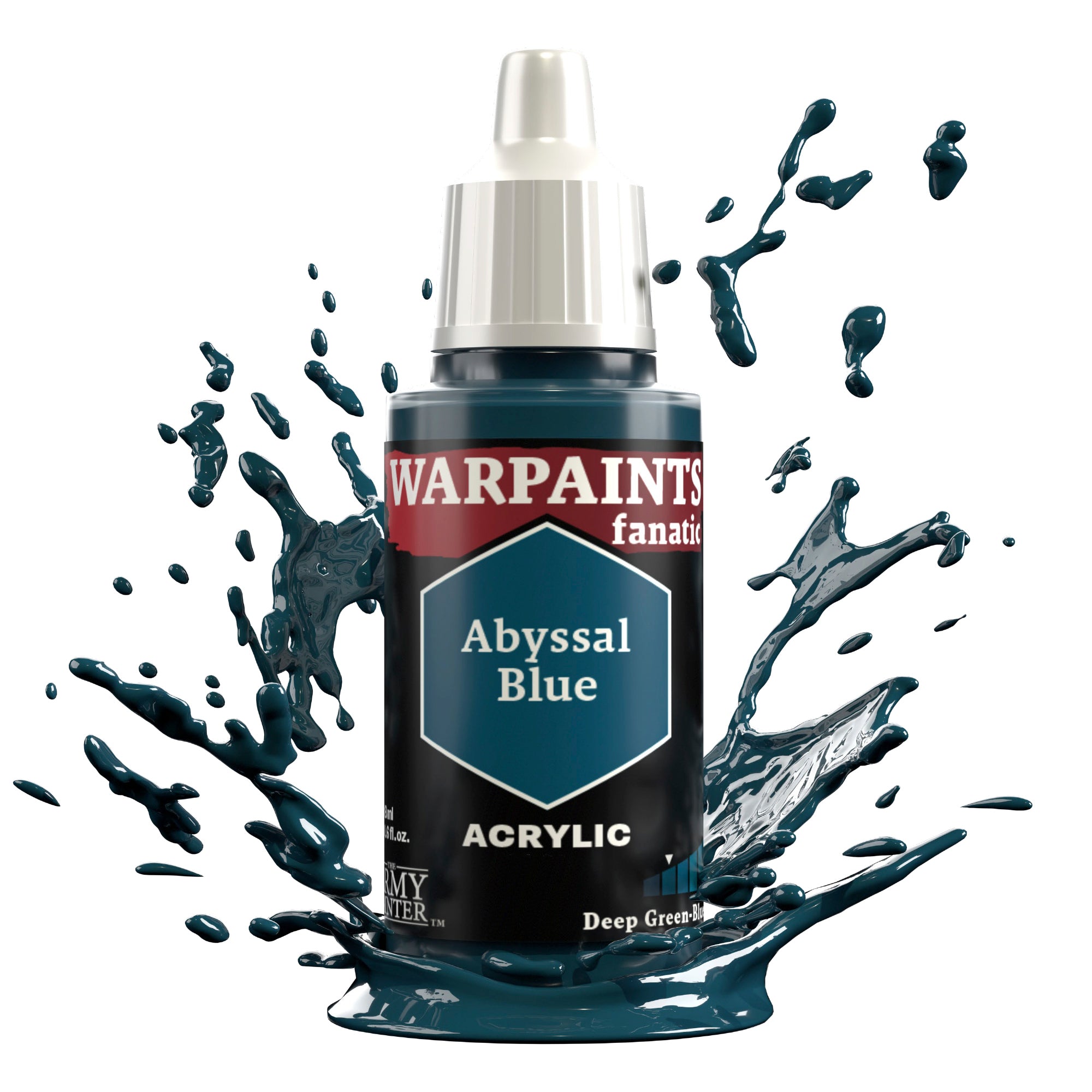 Warpaints Fanatic: Abyssal Blue - Premium Acrylic Paint for Miniatures & Models - Perfect for Warhammer, D&D, and Tabletop Gaming