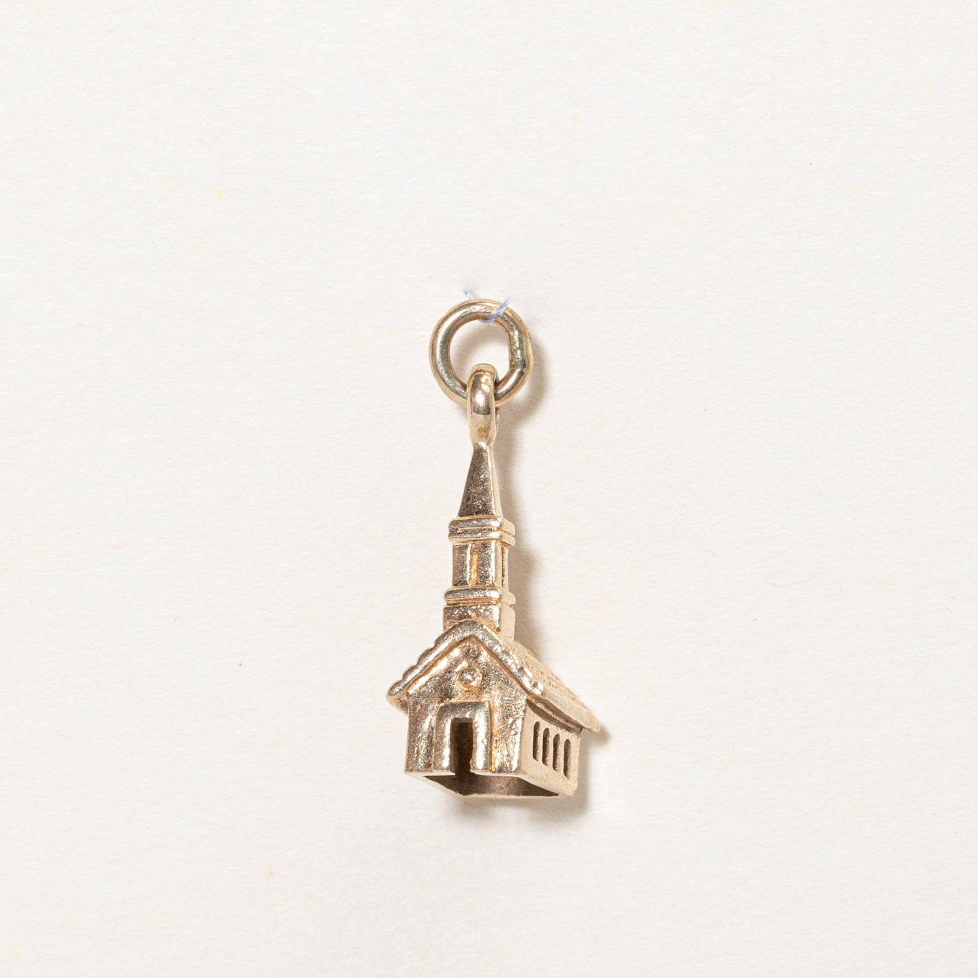 10K Yellow Gold Chapel Charm Pendant Necklace - Elegant Religious Jewelry for Women - Perfect for Weddings, Baptisms & Special Occasions