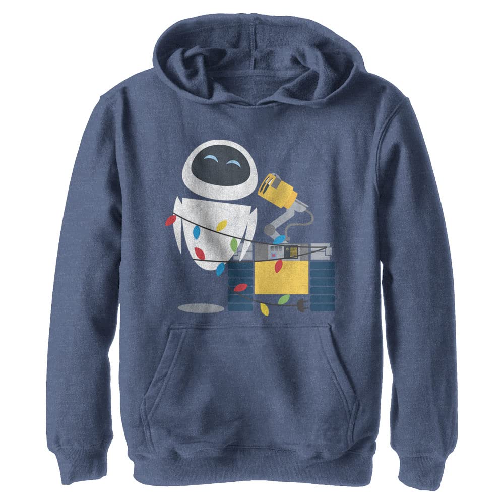 Disney Wall-E Boys' Holiday Hoodie - Cute Robot Character Pullover for Kids - Perfect for Christmas, Halloween & Winter Outfits