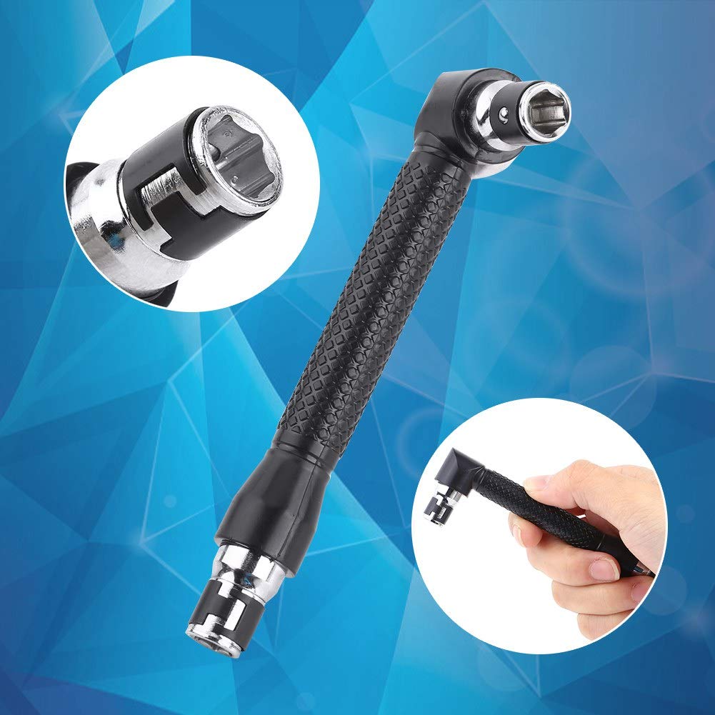 1/4 Inch Hex Socket Wrench Set - Double Head L Shape Wrench Driver for Screwdriver Bits | Torque Wrench & Angle Grinder Socket Tool for Woodworking, Construction & Technicians | Perfect for DIY Projects, Home Repairs & Professional Use