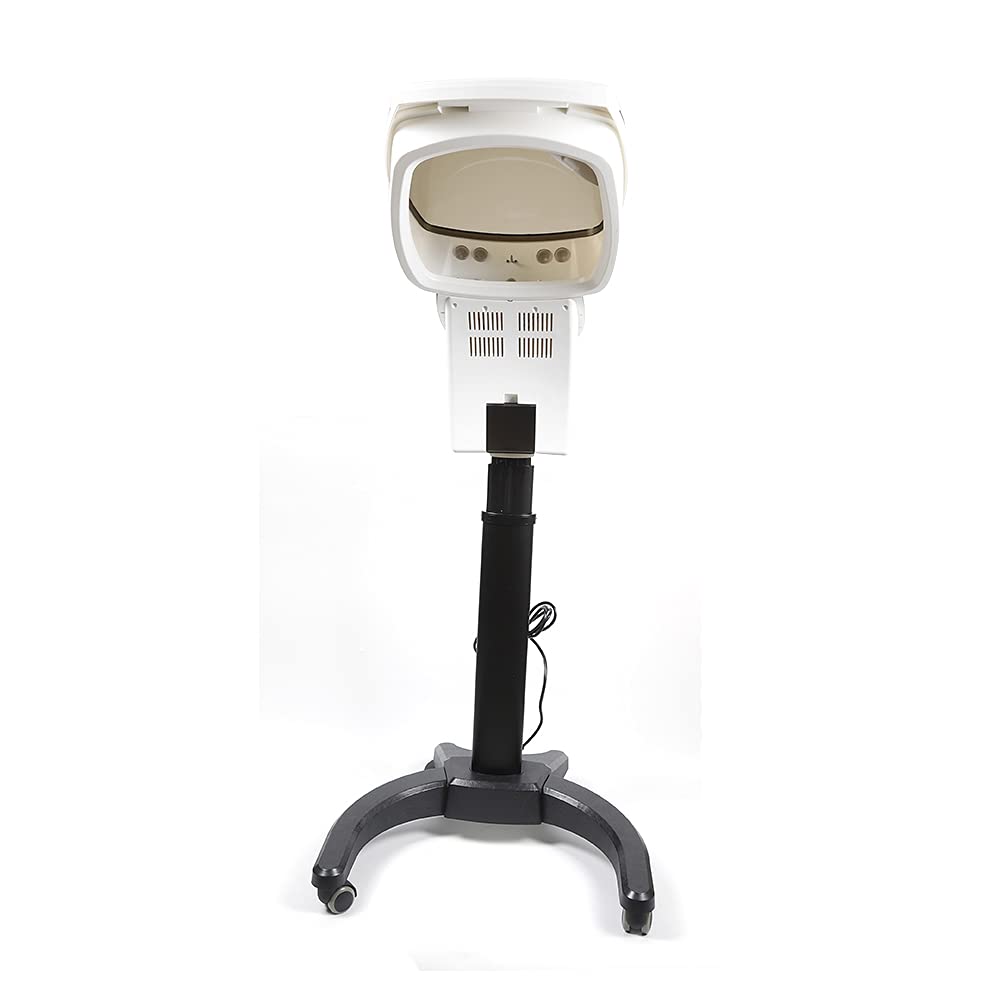 Professional Salon Hair Steamer Machine with Ozone Therapy - 700W Steam Spa for Hair Dye, Deep Conditioning & Oil Treatment - LCD Display & Timer (110V White) - Perfect for Salons & At-Home Hair Care
