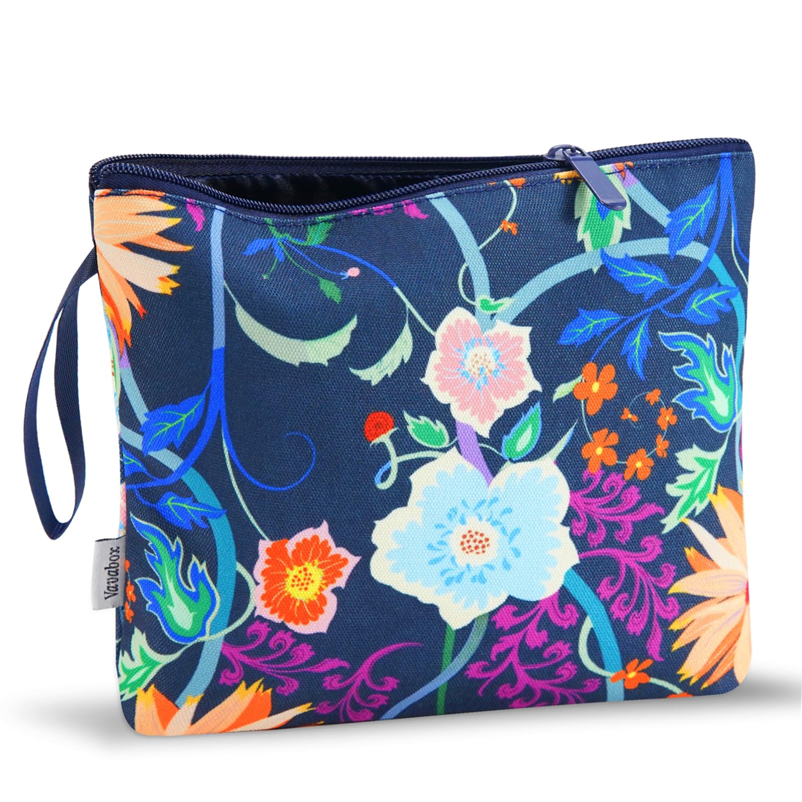 Vavabox Personalized Makeup Bag for Women | Custom Cosmetic Travel Pouch | Sunflower Print | Birthday Gift for Her | Perfect for Travel, Gym & Daily Essentials Organization