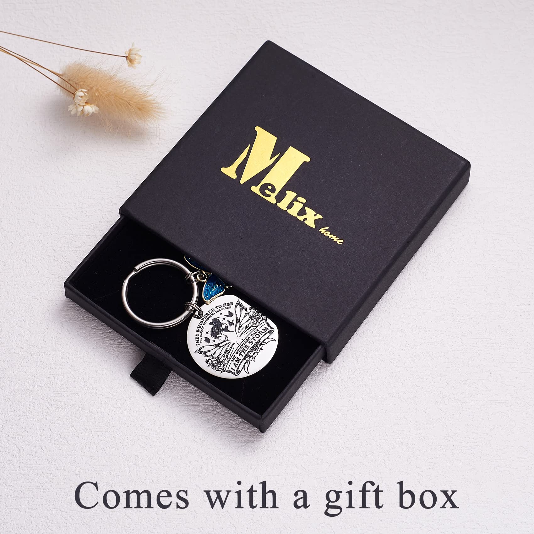 Melix Home Inspirational Butterfly Keychain - Thoughtful Spiritual Gift for Women, Best Friends, Her - Perfect for Birthday, Anniversary, Graduation & Daily Encouragement