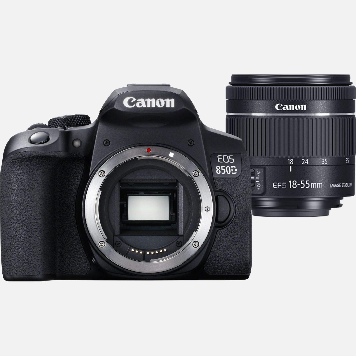 Canon EOS 850D / T8i DSLR Camera Bundle with EF-S 18-55mm f/3.5-5.6 III & EF-S 75-300mm Lenses, Case, Tripod, 32GB Memory - Perfect for Travel Photography, Wildlife Shooting & Vlogging (International Model)