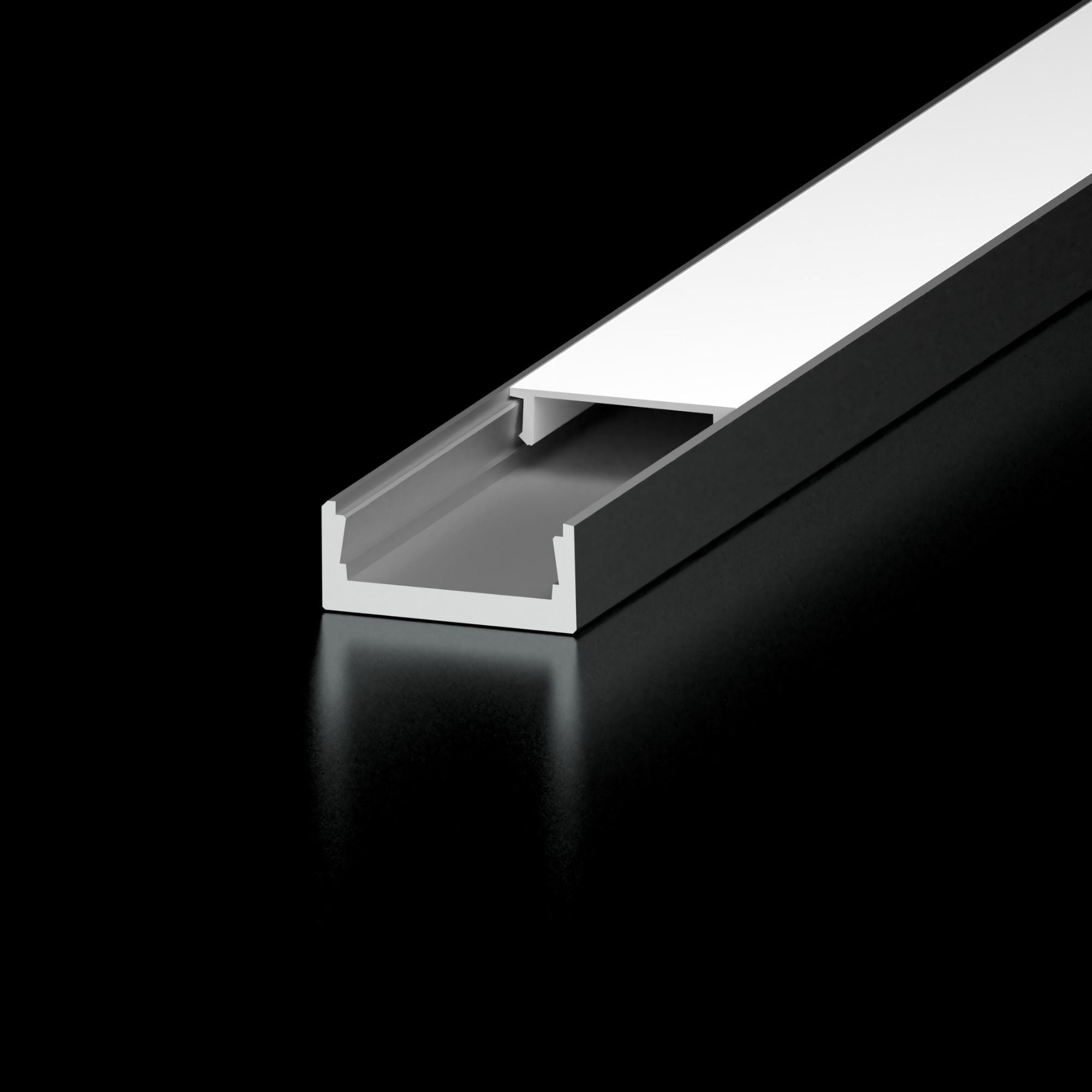 48 Slim Channel LED Light Fixture with Premium Diffusion Lens - White | Energy Efficient Lighting for Home, Office & Commercial Spaces