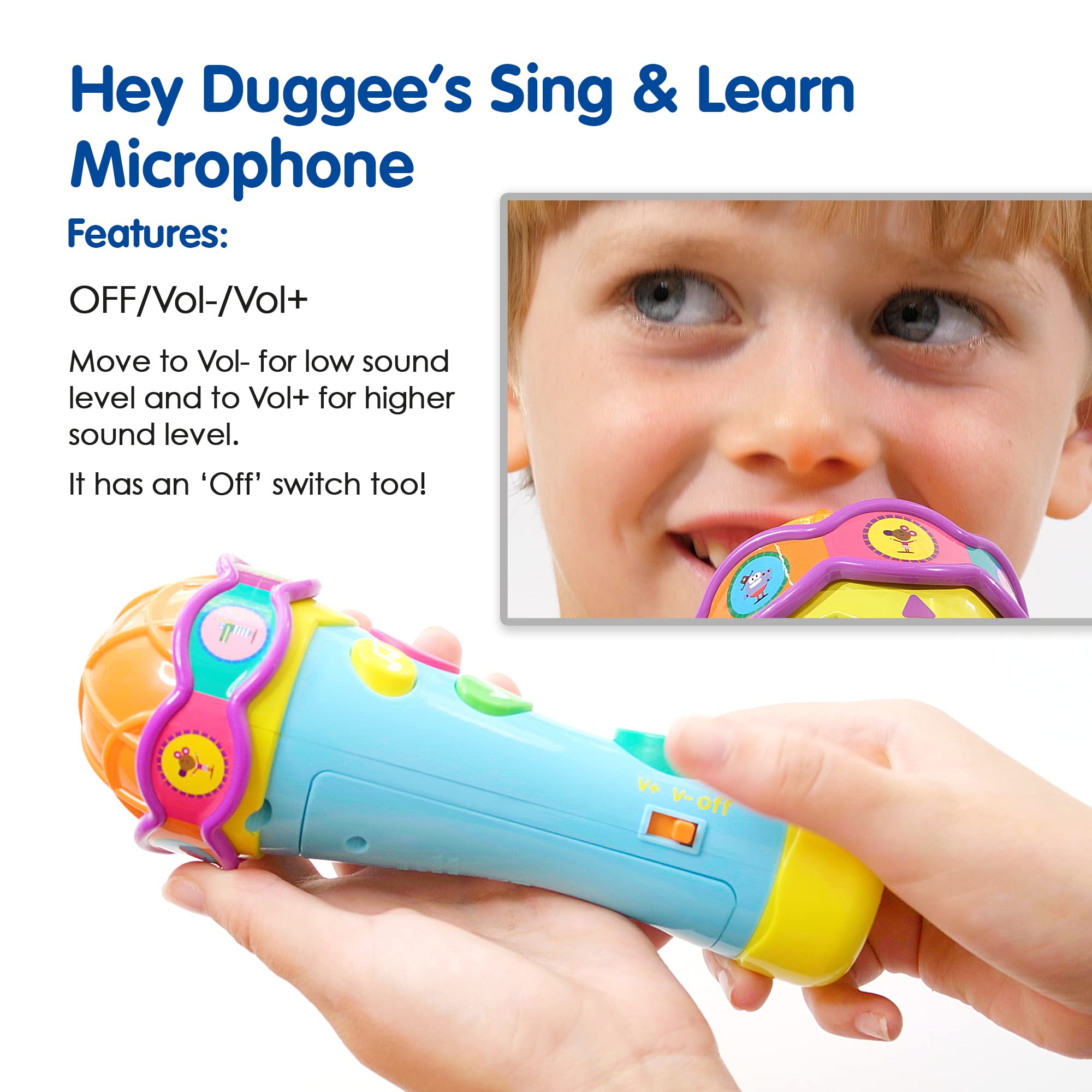 HD23 Kids Toy Microphone with Bluetooth & LED Lights - Wireless Singing Microphone for Children, Perfect for Karaoke, Birthday Parties & Family Gatherings