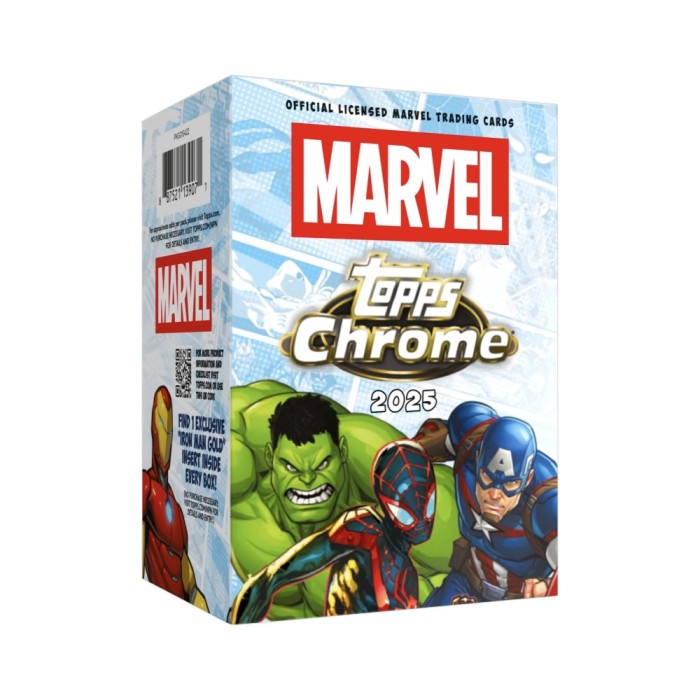 2025 Topps Marvel Chrome Blaster Box - Collectible Trading Cards for Superhero Fans | Perfect for Collectors, Gifts & Game Nights