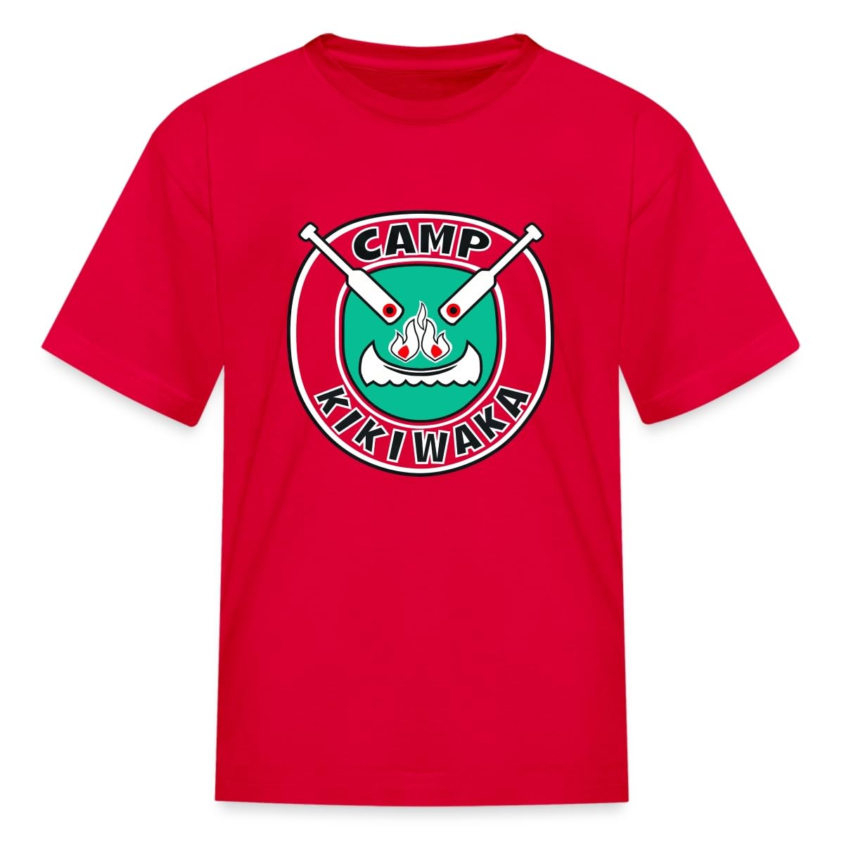 Spreadshirt® Camp Kikiwaka Kids T-Shirt - Fun Summer Camp Outfit for Boys & Girls | Perfect for Camping, Sleepovers & Outdoor Adventures