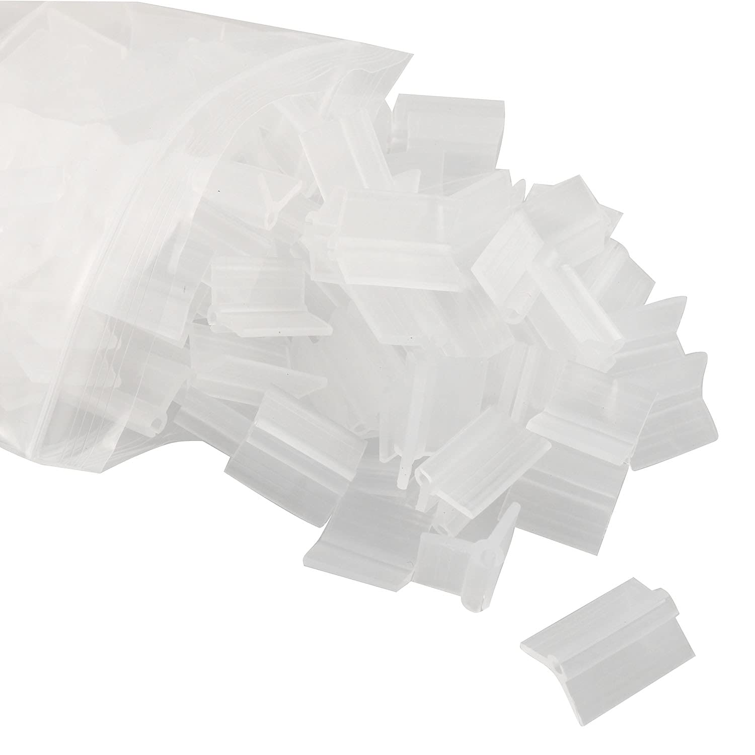 100pcs Clear Plastic Plant Grafting Clips 2mm - Horticulture Grafting Clamps for Vine, Beans, Vegetables, Fruits & Roses - Strong Support Clips for Gardening, Farming and Plant Propagation