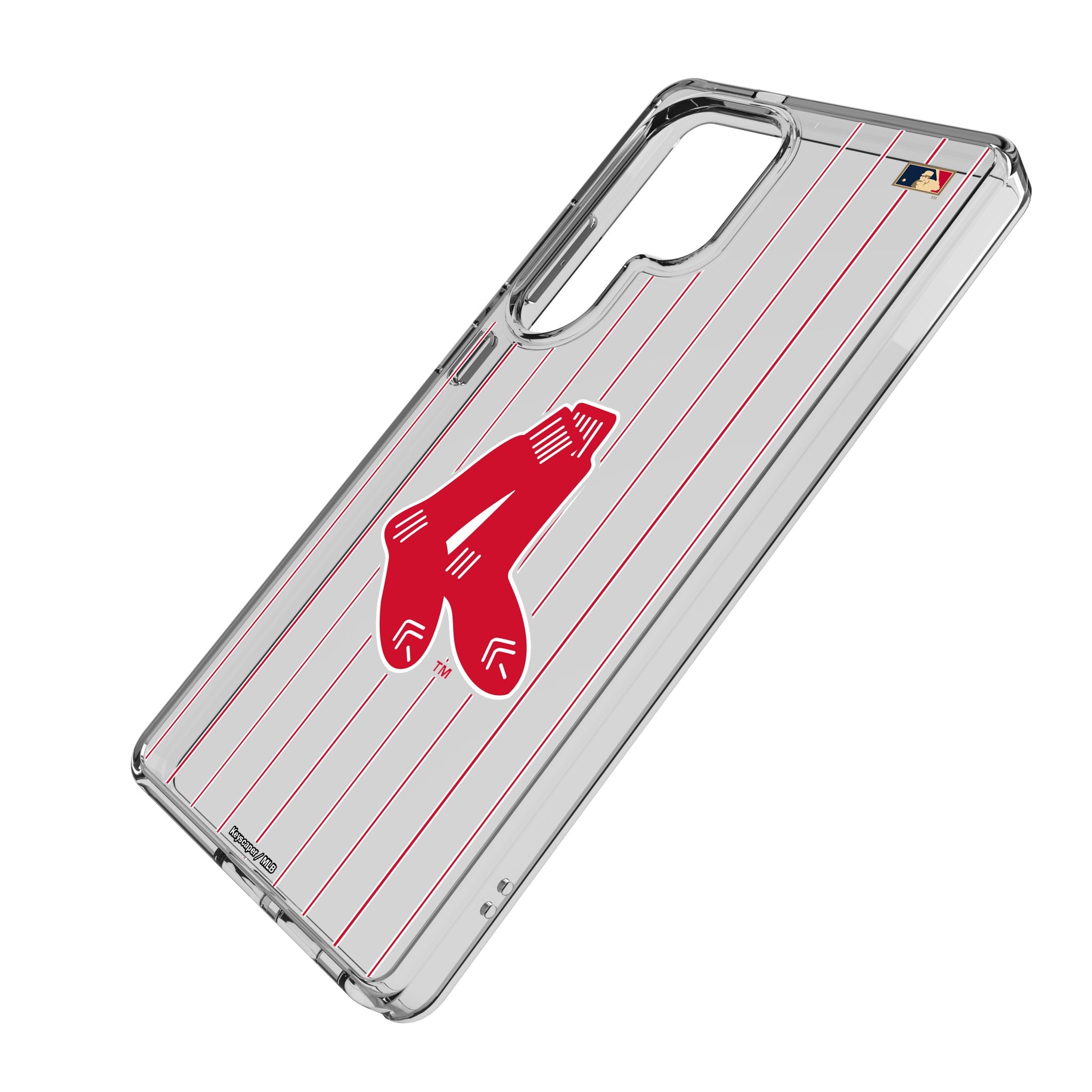 Vintage Boston Red Sox 1924-1960 Cooperstown Collection Pinstripe Clear Phone Case for Samsung Galaxy - Perfect for Baseball Fans & Game Day Protection