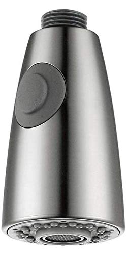 Brushed Nickel Kitchen Sink Faucet Head - 2-Function Pull-Out Spray Head with G1/2 Connections - Replacement Part for Bathroom & Kitchen Faucets (Style 7) - Perfect for Dishwashing, Food Prep, and Sink Cleaning