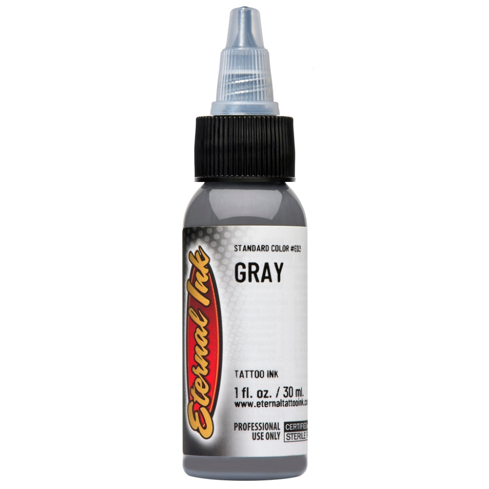 Eternal Ink Gray - Premium Permanent Ink for Tattoos, Art & Calligraphy - Long-Lasting & Vibrant Color for Professional Use