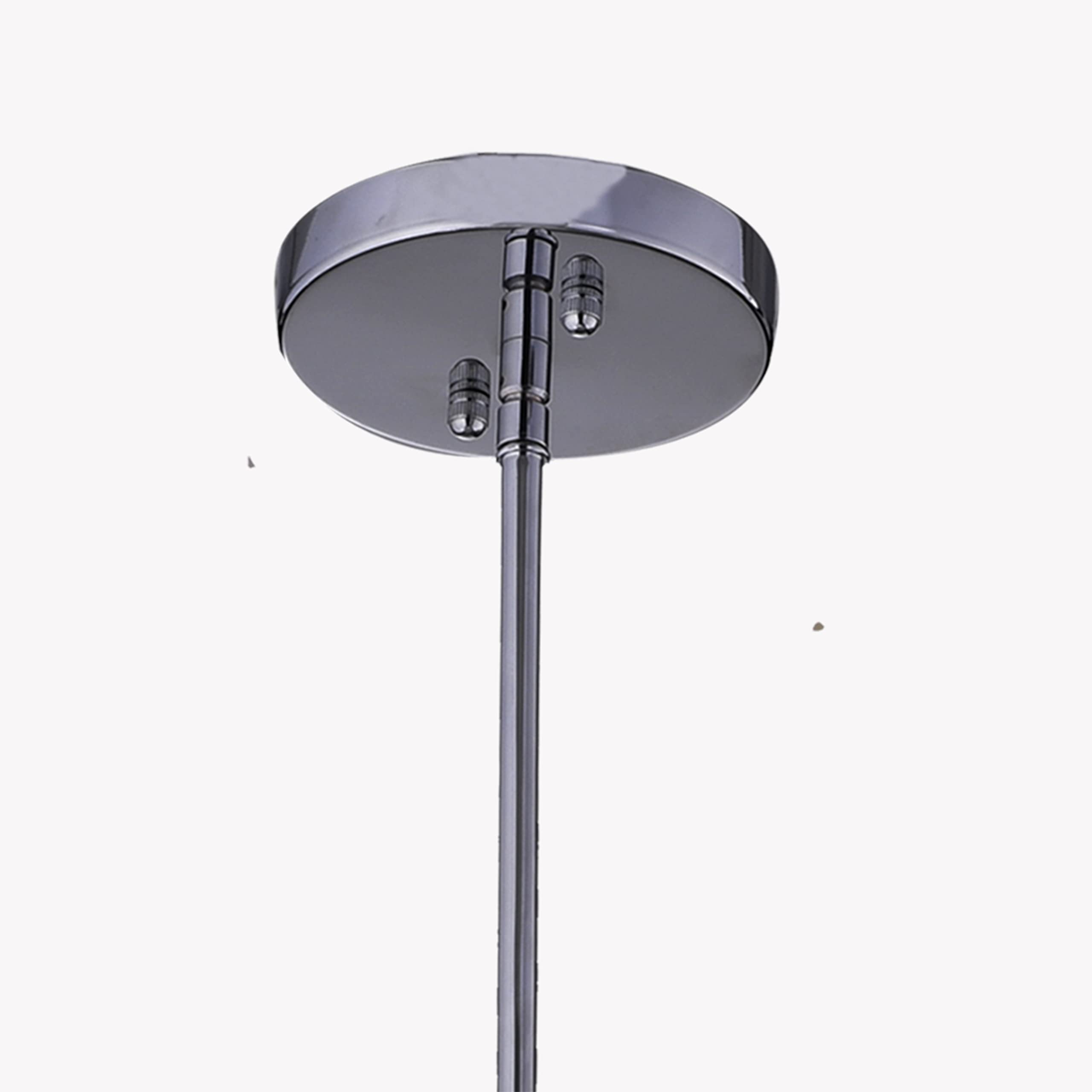 Elegant Iris 4-Light Metal & Crystal Drum Chandelier - Modern Ceiling Lighting Fixture for Dining Room, Bedroom, or Living Room Decor