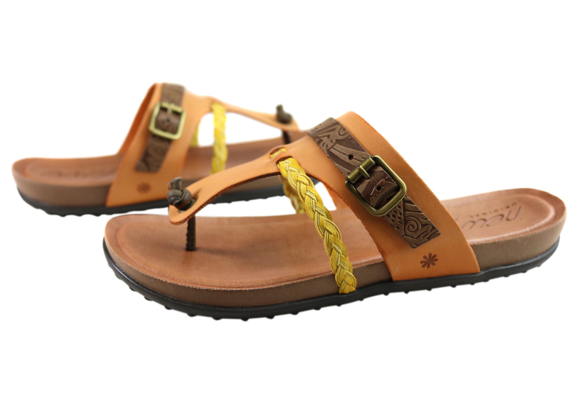 Women's Comfortable Leather Sandals - Handmade in Brazil - Casual Summer Flip Flops for Beach, Travel & Everyday Wear